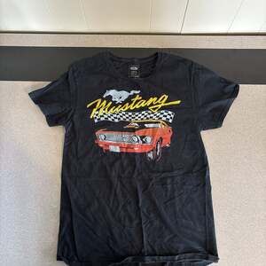 Ford Mustang Official Licensed Product Black Graphic T-Shirt Small Petite